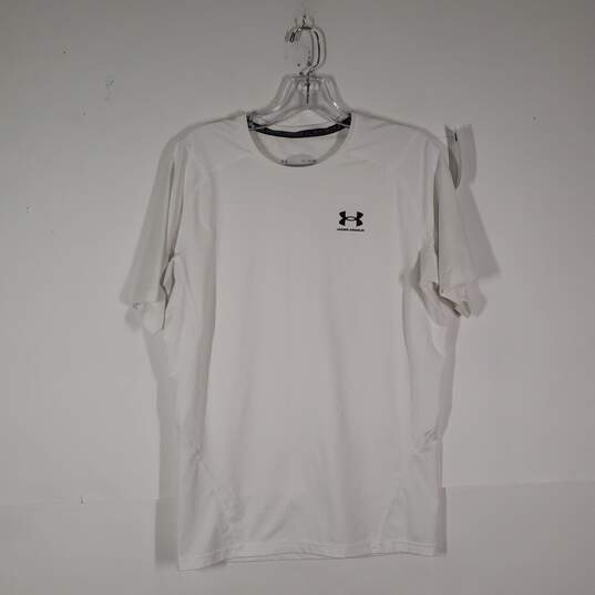 Mens Heatgear Crew Neck Short Sleeve Compression Pullover T-Shirt Size XL image number 1
