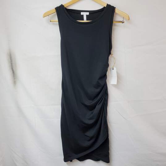 LEITH Sleeveless Midi Bodycon Black Dress Women's M NWT image number 1