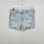 American Eagle Light Blue Distressed Shorts WM Size 10 NWT image number 1