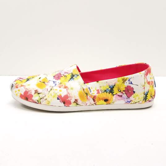 Toms Shoes Alpargata Floral Slip Ons Multicolor 10 image number 1