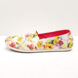 Toms Shoes Alpargata Floral Slip Ons Multicolor 10