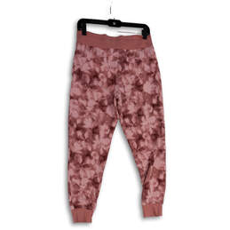 Womens Pink Tie Dye Elastic Waist Slash Pocket Activwear Jogger Pants Sz S alternative image