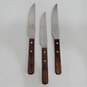 J. A. Henckels Zwilling Nederland Rostfrei Steak Knives Wood Handle Set Of 3 image number 1