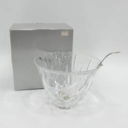 Lady Anne Gorham 1831 Crystal Punch Bowl and Silver-plated Ladle IOB