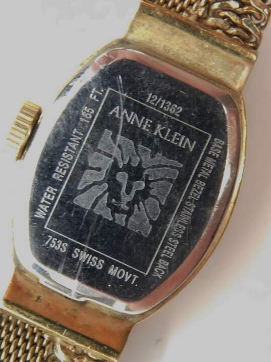 Women's Anne Klein New York Swiss Made 753S Diamond Accent Analog Watch image number 5