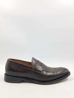 Bally Gradient Brown Penny Loafers 9D COA