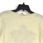 Ann Taylor Womens Off White Gray Crew Neck Long Sleeve Pullover Sweater Size M image number 4