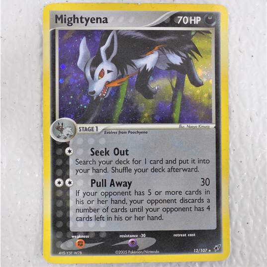 Pokemon TCG Mightyena Holofoil Rare Ex Deoxys Card 12/107 image number 2