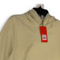 NWT Mens Tan Long Sleeve Kangaroo Pocket Pullover Hoodie Size Medium image number 3