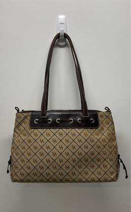 Dooney & Bourke Monogrammed Shoulder Bag Brown, Khaki alternative image