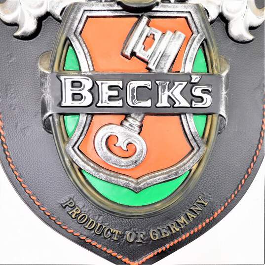 Vintage Beck's Product Of Germany Advertising Barware Man Cave Bar Wall Sign image number 3
