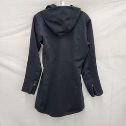 Patagonia WM's Black Polyester Nylon Blend Long Hooded Jacket Size SM alternative image