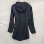 Patagonia WM's Black Polyester Nylon Blend Long Hooded Jacket Size SM image number 2