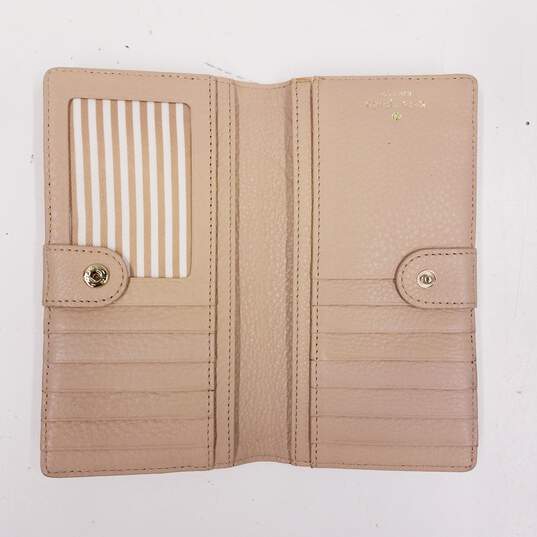 Kate Spade Pebble Leather Compact Wallet Tan image number 7