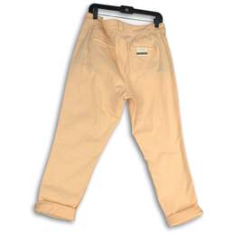 NWT Anthropologie Womens Pink Flat Front Slash Pocket Ankle Pants Size 32 alternative image