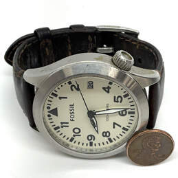 Designer Fossil Silver-Tone Dial Adjustable Strap Analog Wristwatch alternative image