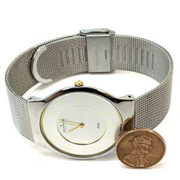 Designer Skagen 233LGSC Silver-Tone Mesh Strap Round Dial Analog Wristwatch alternative image