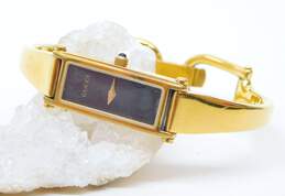 Gucci 1500 L Gold Tone Black Dial Swiss Quartz Bracelet Watch 27.9g alternative image