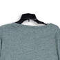 Womens Gray Heather Long Sleeve Round Neck Comfort Pullover T-Shirt Size XL image number 4
