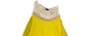 Womens Yellow Strapless Asymmetrical Hem Beaded Mini Dress Size 3X image number 3