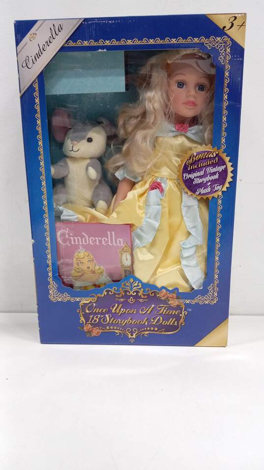 DazzleWorks Storybook Cinderella Doll w/ Storybook & Plush Toy image number 1