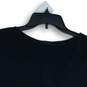 Ann Taylor Womens Black Round Neck Cap Sleeve Pullover T-Shirt Size Small image number 3