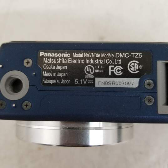 UNTESTED Panasonic LUMIX DMC-TZ5 9.1MP Digital Camera image number 5