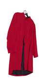 Womens Red Long Sleeve Casual Trench Coat Size 4 image number 3