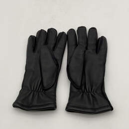Mens Black Leather Winter Warm Outdoor Motorcycle Gloves Size Small/4 alternative image