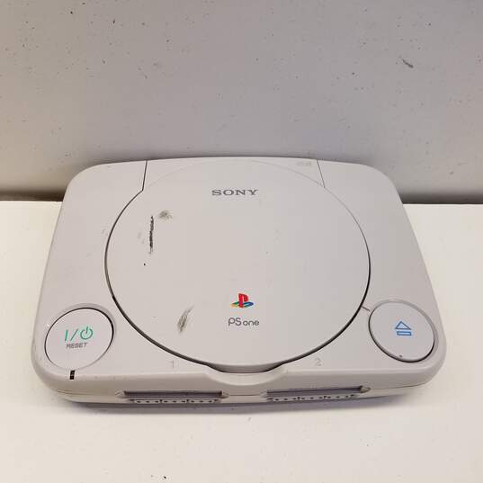 Sony Playstation (PSone) SCPH-101 console - gray >>FOR PARTS OR REPAIR<< image number 1