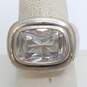 Sterling Silver Crystal Sz 8.5 Ring 17.0g image number 1