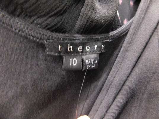 Theory Black Dress Women's Size 10 image number 2