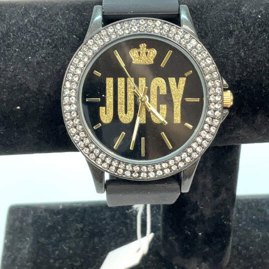 Designer Juicy Couture JC/5024 Black Stainless Steel Back Quartz Wristwatch image number 3