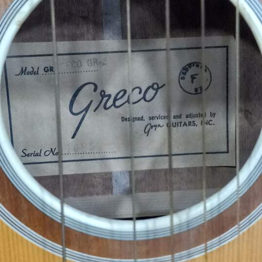 Brown Greco Acoustic Guitar image number 4