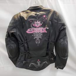 Scorpion Exo Padded Black Leather Zip Up Motorcycle Jacket Women's Size M alternative image