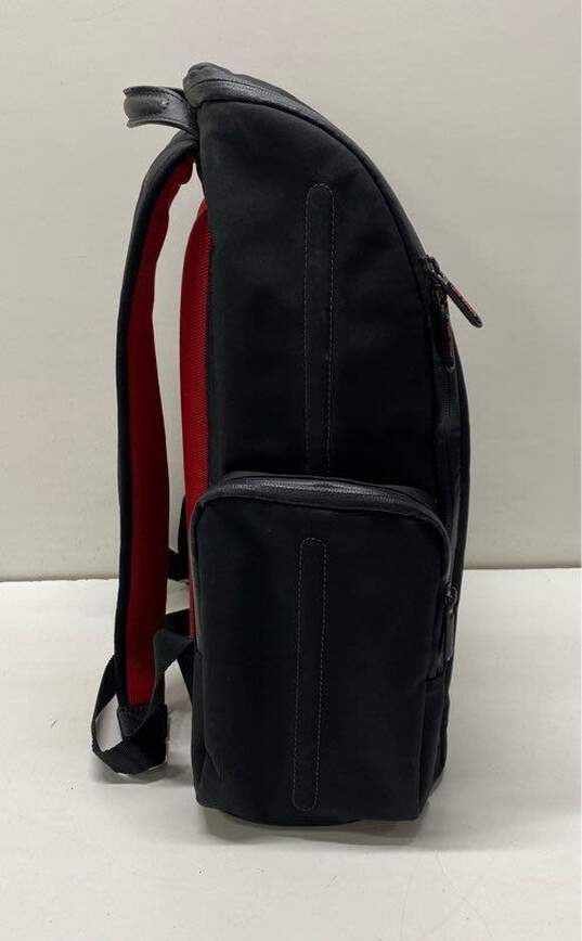 Paul Smith Black Red Nylon Backpack Bag image number 2