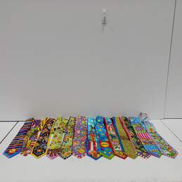 Bundle of 13 Assorted Whacky Pattern Neck Ties