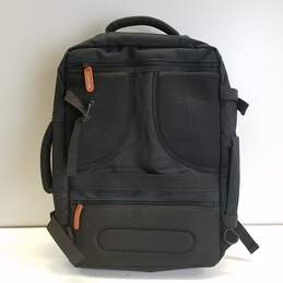 Lumesner Carry on Travel Backpack 40L Black Nylon Bag alternative image