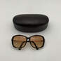 Womens Castilla M2456S Brown Black Oversized Square Sunglasses With Case image number 1