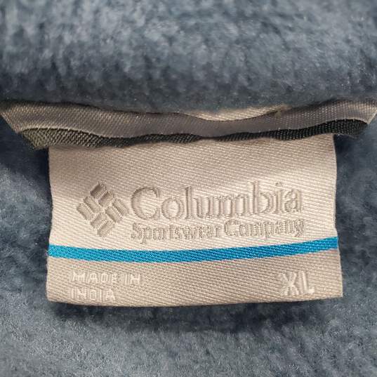 Columbia Men Blue Fleece Jacket XL image number 1