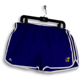NWT Womens Blue Stiped Elastic Waist Pull-On Athletic Shorts Size L/G alternative image