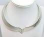 Artisan 925 Sterling Silver Chunky Choker Collar Necklace 47.2g image number 1