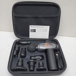 MG04 Eight-Speed Portable Massage Gun with Case and Attachments Untested