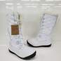 Bearpaw ISABELLA Women's White Synthetic Shearling Quilted Tall Snow Boot SZ11 image number 1