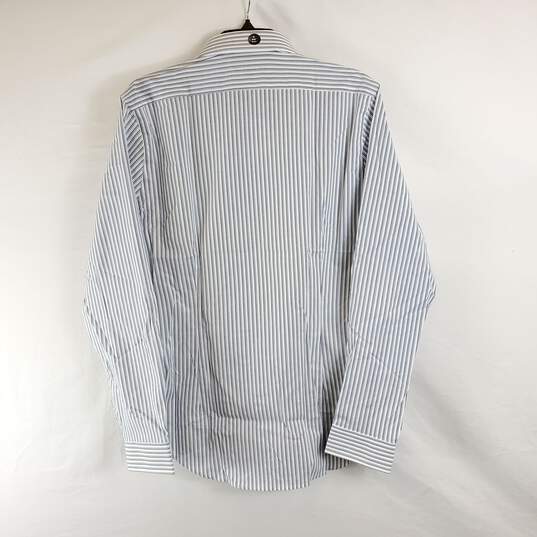 Express 1MX Men Striped Button Up M NWT image number 2