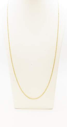 Elegant 14k Yellow Gold Rope Chain Necklace 8.6g