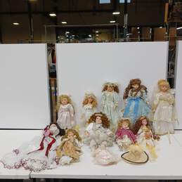 Bundle Of Assorted Porcelain Dolls