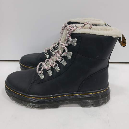 Dr. Martens Women's COMBS W Black Leather Lined Lace-Up Boots Size 9 image number 1