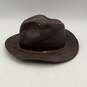 Dobbs Fifth Avenue New York Mens Brown Wide Brim Leather Trim Cowboy Hat Size M image number 6