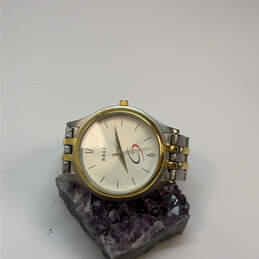 Designer Relic PR6059 Two-Tone Stainless Steel Round Dial Analog Wristwatch